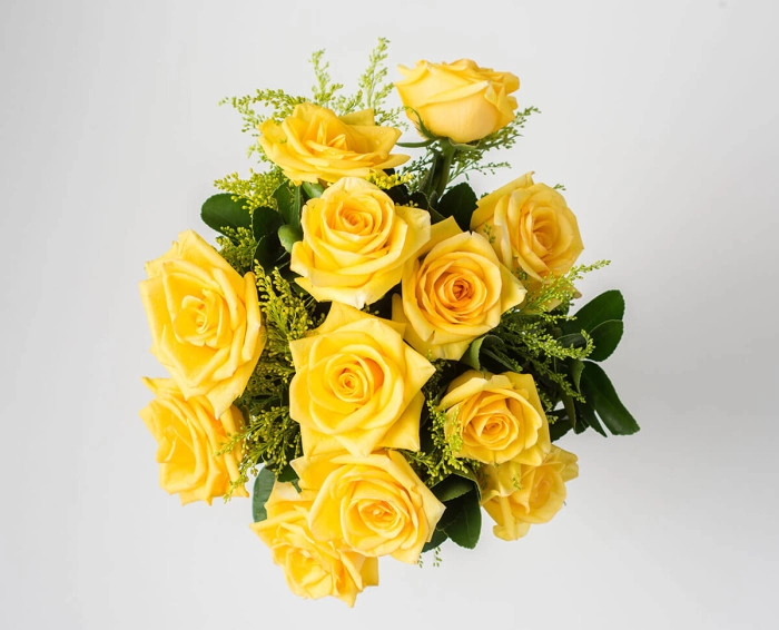 Buquê de 12 Rosas Amarelas - Imagem 2