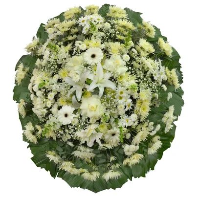 Coroa Flores Brancas Premium Média 1 GF01