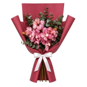 Buquê de Orquídea Cymbidium Rosa